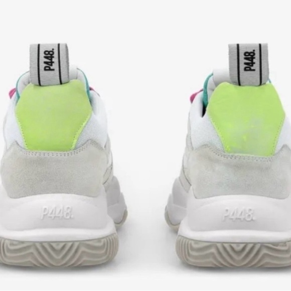 New P448 Lemon & Lime Luke Dogma Trainer Sneakers, Size 40 (9.5/10) (v) - Picture 4 of 11